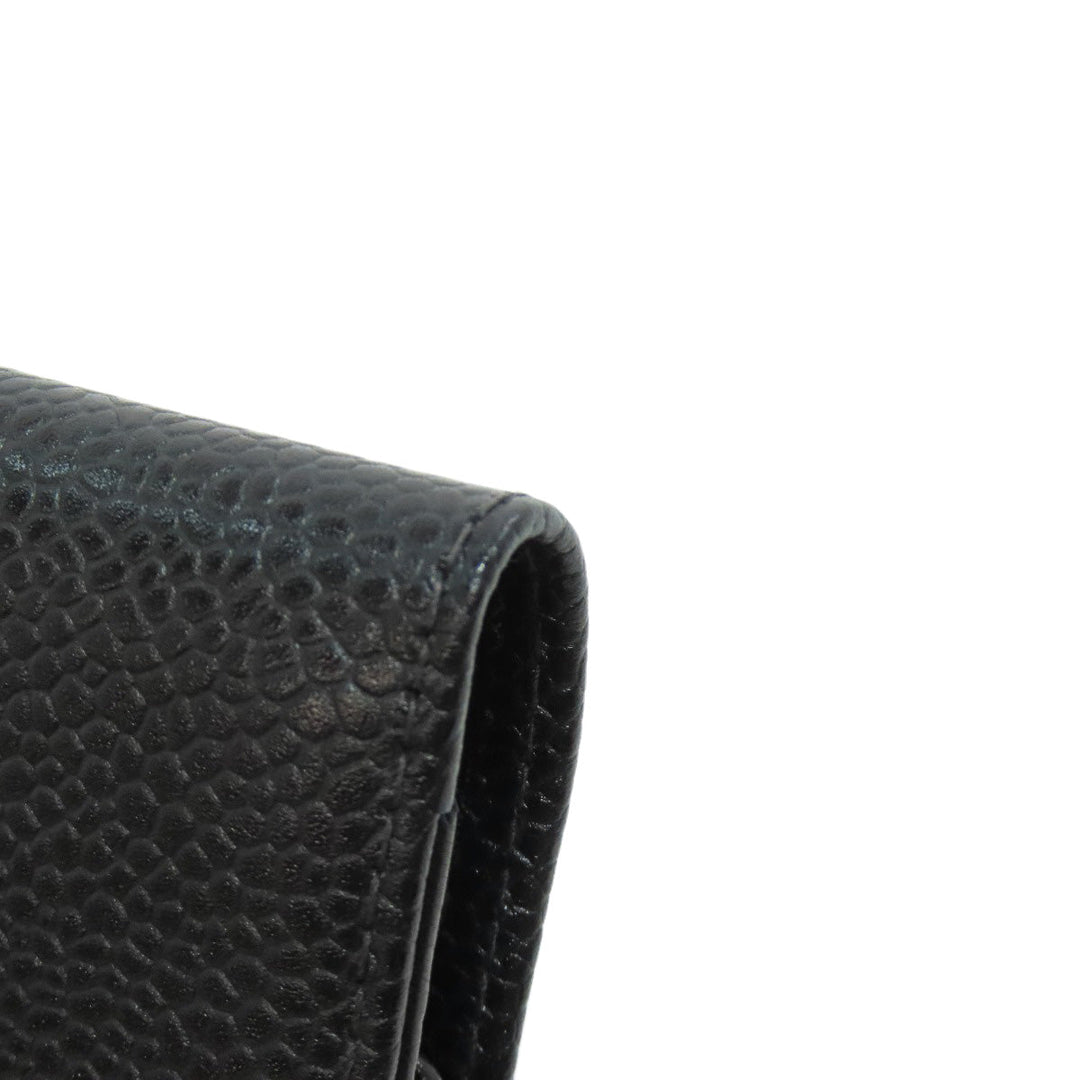 CHANEL Key case Key holder  Grained Calfskin Skin black COCO Mark Gold Metal Women Used Authentic