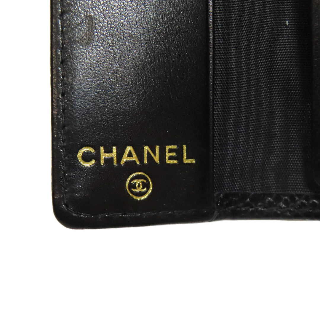 CHANEL Key case Key holder  Grained Calfskin Skin black COCO Mark Gold Metal Women Used Authentic