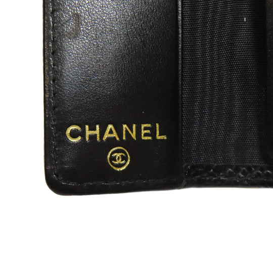 CHANEL Key case Key holder  Grained Calfskin Skin black COCO Mark Gold Metal Women Used Authentic