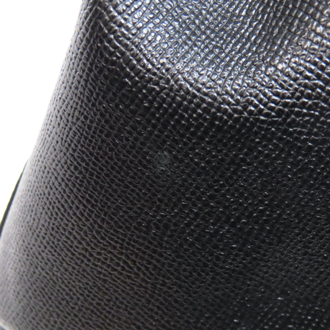 COACH Tote Bag F31474 leather black logo Women Used Authentic