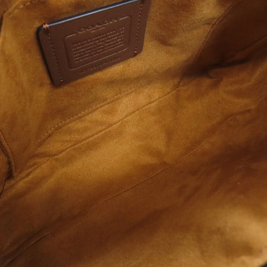 COACH Shoulder Bag C8306 canvas gray Ronnie Signature 2WAY Women Used Authentic