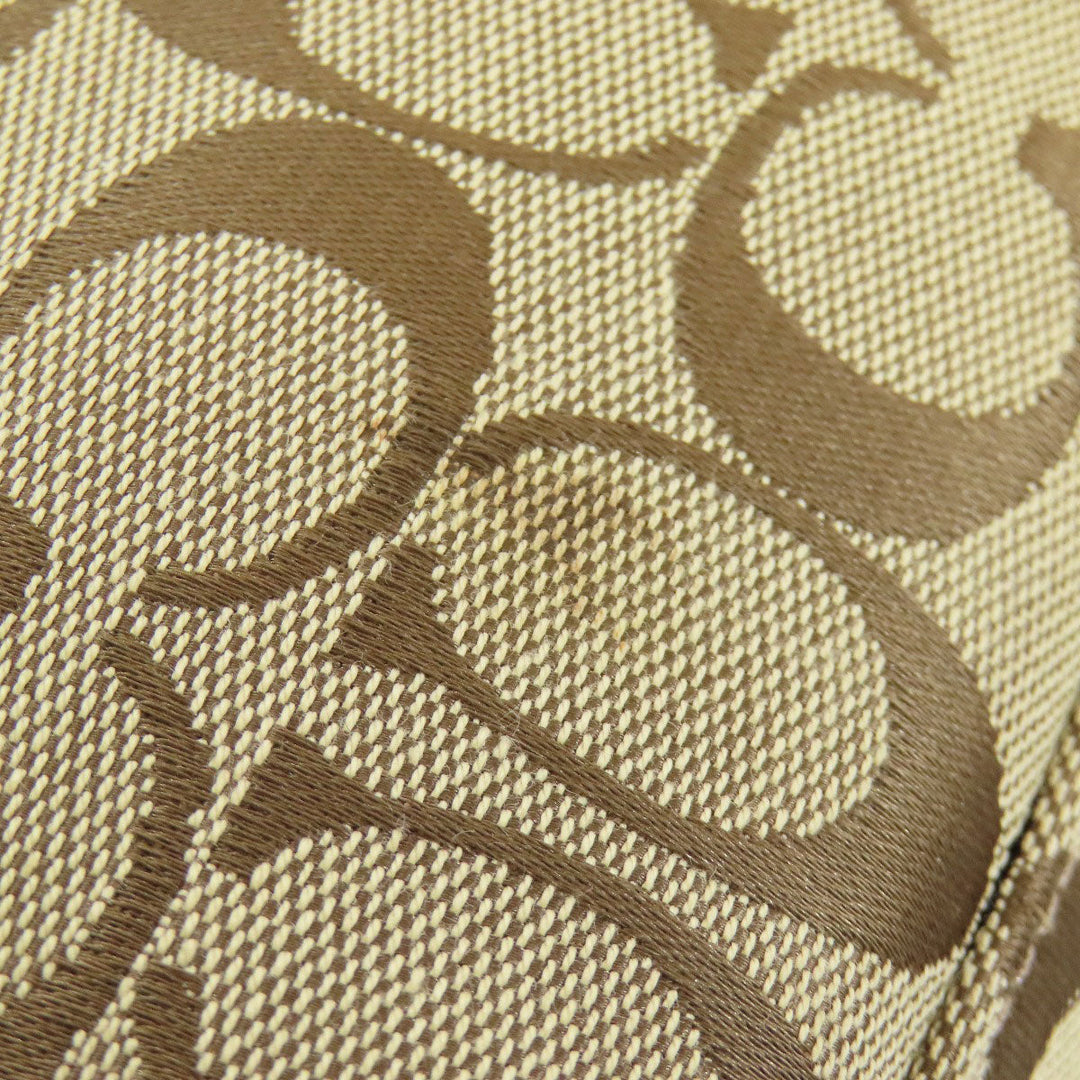 COACH Shoulder Bag F36377 canvas Brown one belt signature 2WAY Women Used Authentic