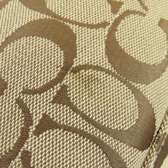 COACH Shoulder Bag F36377 canvas Brown one belt signature 2WAY Women Used Authentic