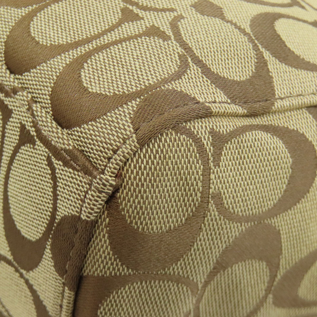 COACH Shoulder Bag F36377 canvas Brown one belt signature 2WAY Women Used Authentic