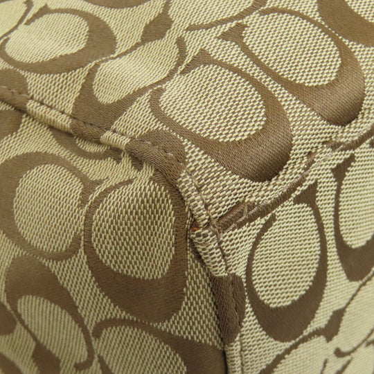 COACH Shoulder Bag F36377 canvas Brown one belt signature 2WAY Women Used Authentic