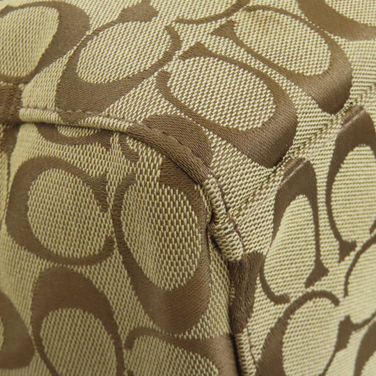 COACH Shoulder Bag F36377 canvas Brown one belt signature 2WAY Women Used Authentic