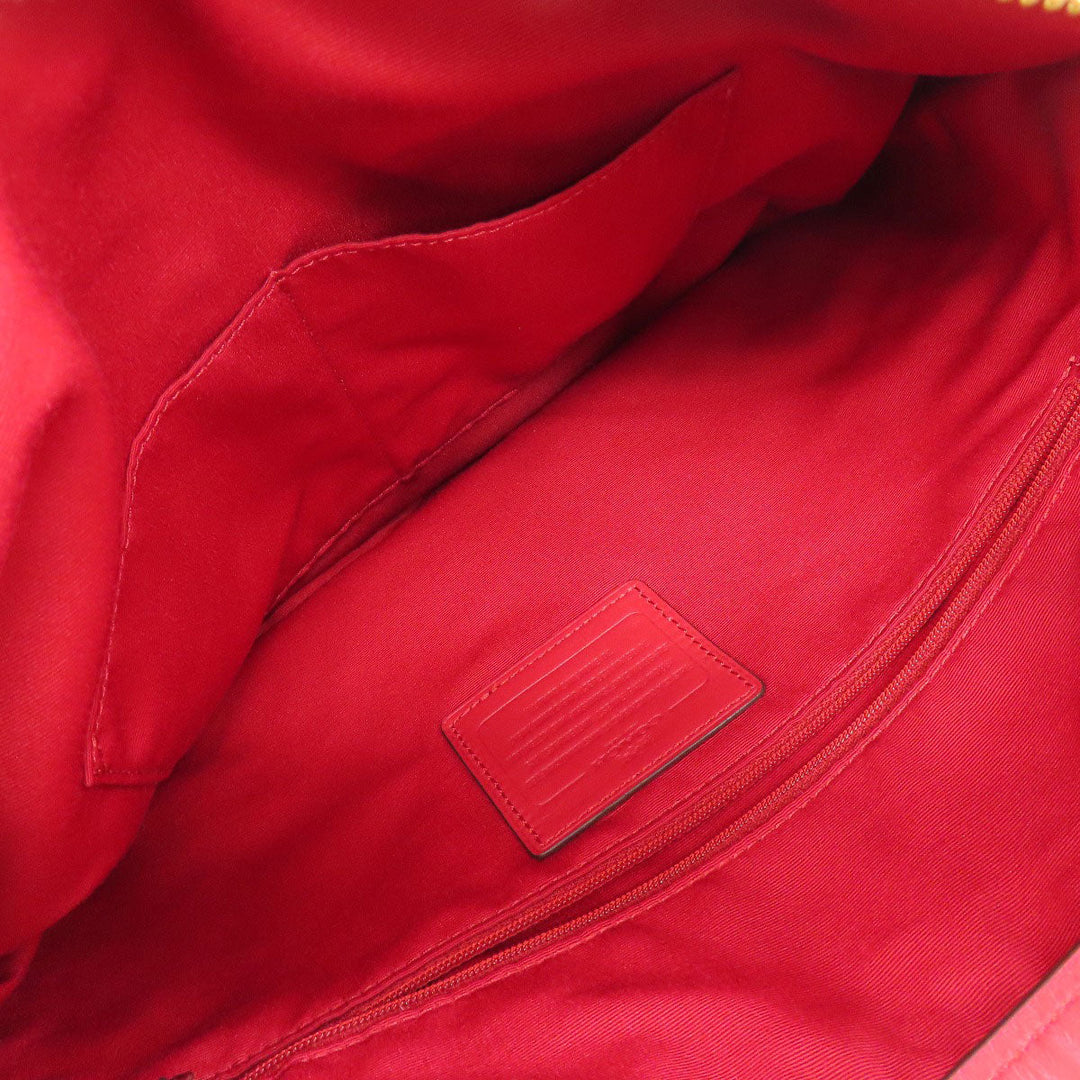 COACH Shoulder Bag F36377 canvas Brown one belt signature 2WAY Women Used Authentic