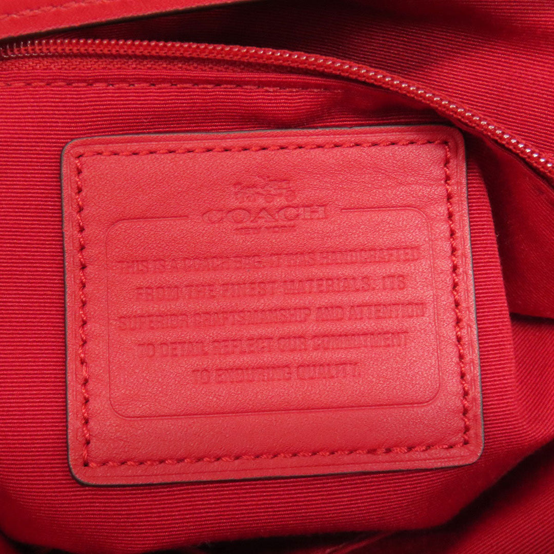 COACH Shoulder Bag F36377 canvas Brown one belt signature 2WAY Women Used Authentic