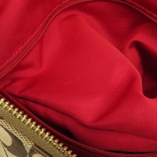 COACH Shoulder Bag F36377 canvas Brown one belt signature 2WAY Women Used Authentic