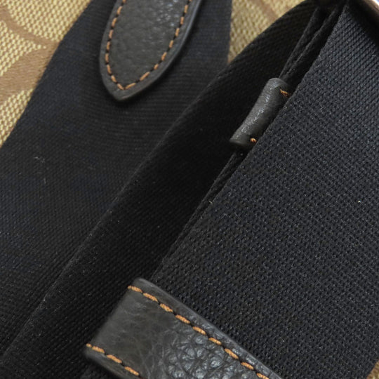 COACH Shoulder Bag CC090 PVC Brown Sullivan Crossbody Women Used Authentic