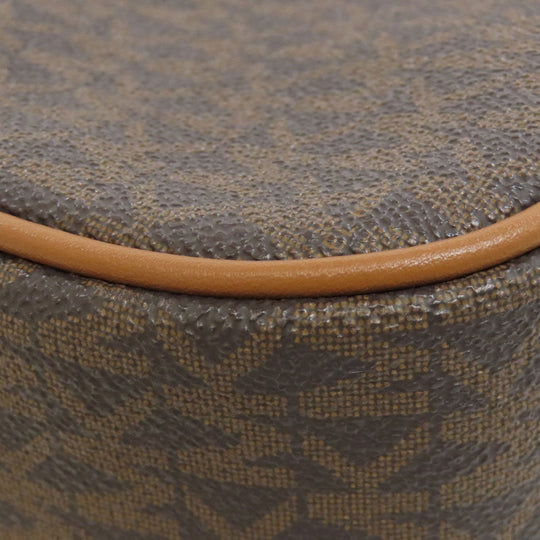 MICHAEL KORS Shoulder Bag PVC Brown MK signature