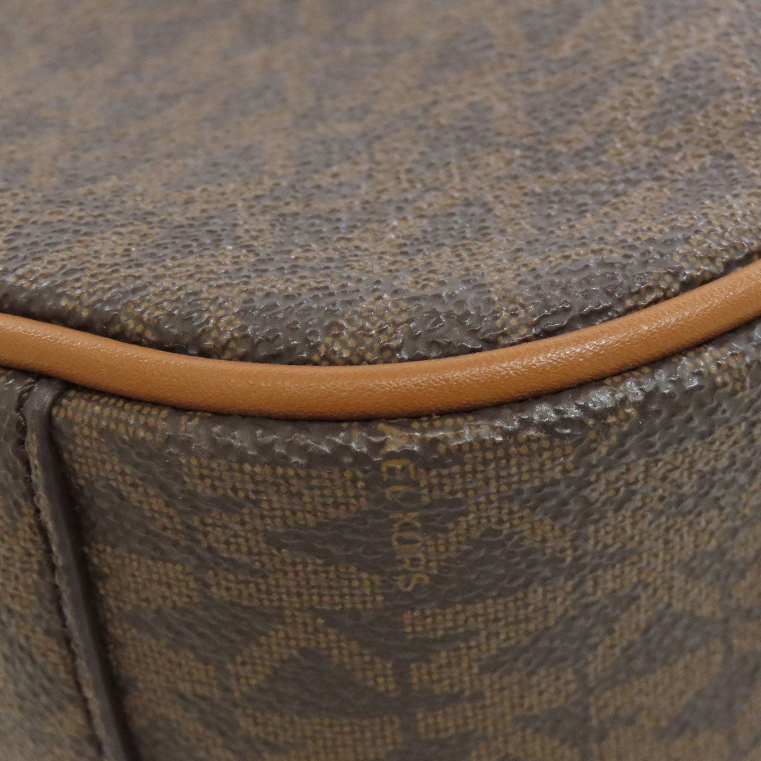 MICHAEL KORS Shoulder Bag PVC Brown MK signature
