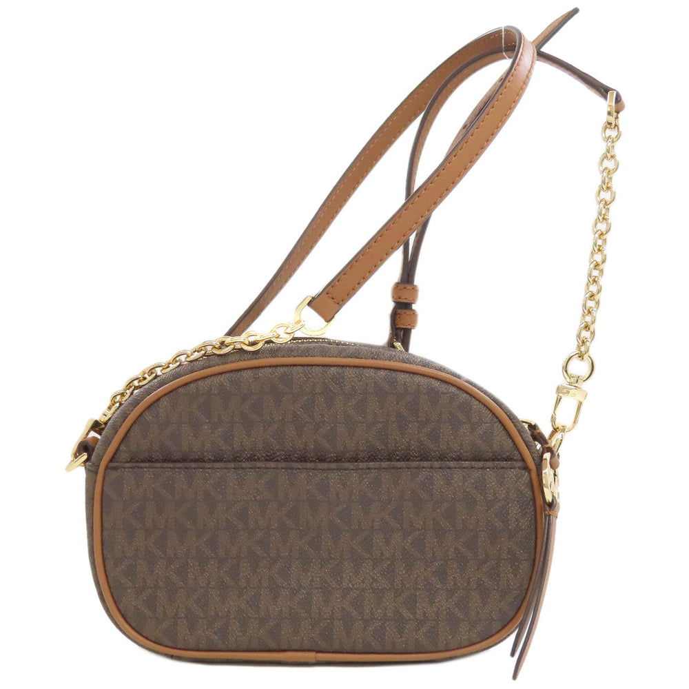 MICHAEL KORS Shoulder Bag PVC Brown MK signature