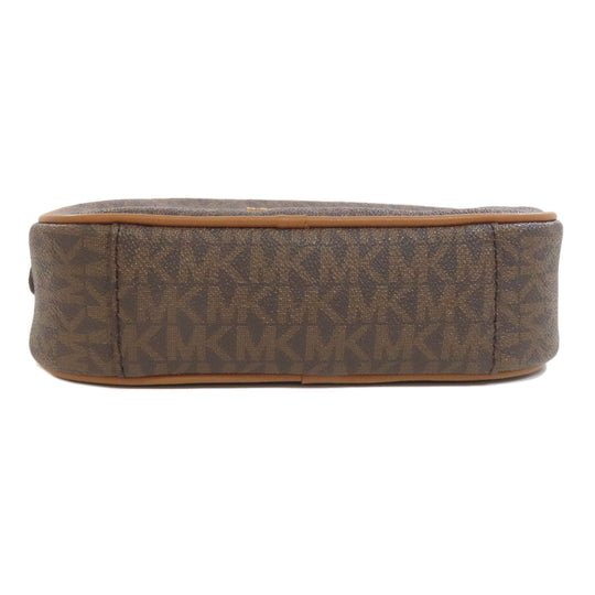 MICHAEL KORS Shoulder Bag PVC Brown MK signature
