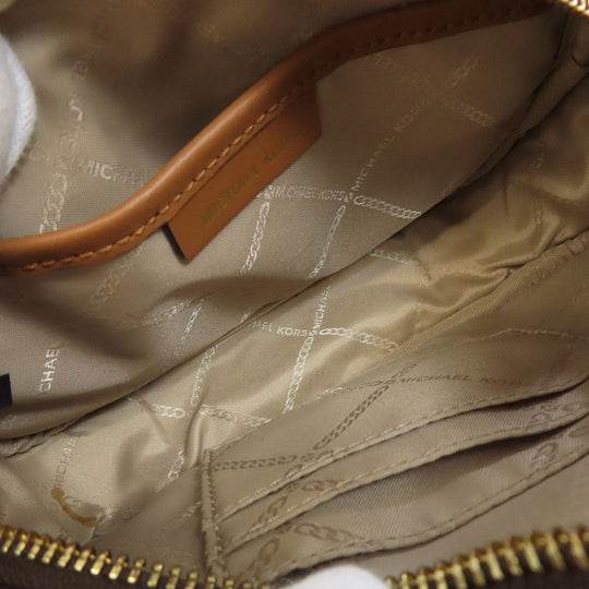 MICHAEL KORS Shoulder Bag PVC Brown MK signature