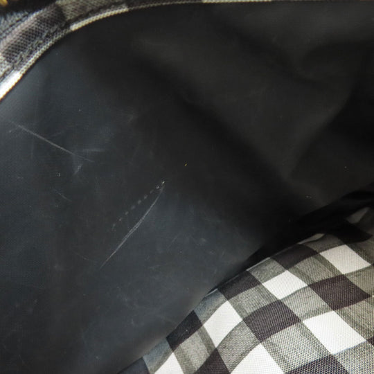 MARC BY MARC JACOBS Backpack Nylon black Check Pattern Women Used Authentic