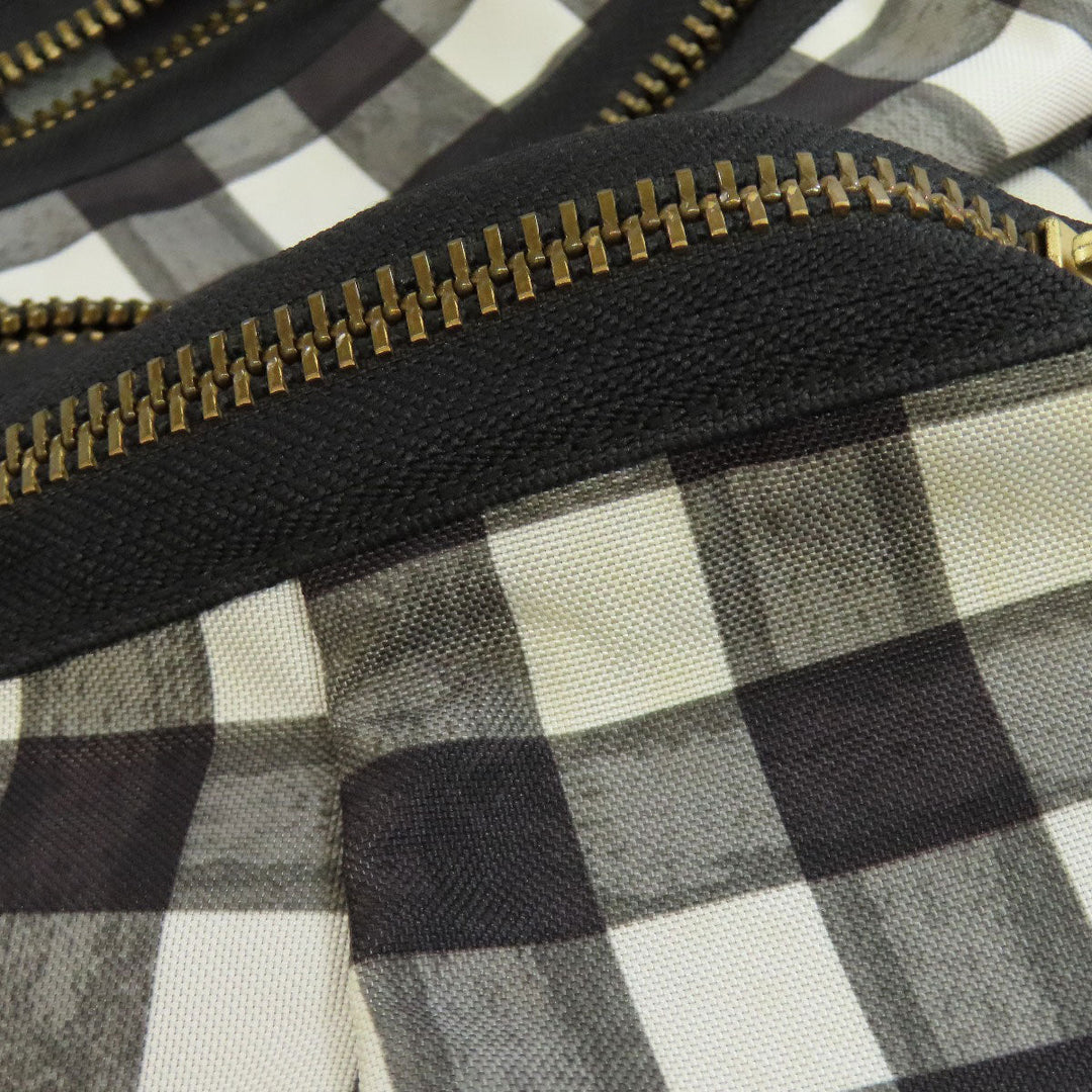 MARC BY MARC JACOBS Backpack Nylon black Check Pattern Women Used Authentic