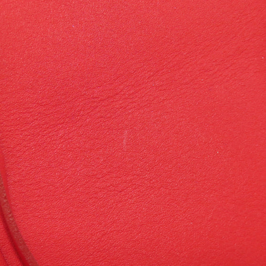POLO RALPH LAUREN Handbag leather Red 2WAY Women Used Authentic