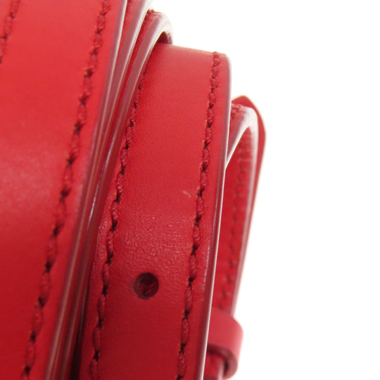 POLO RALPH LAUREN Handbag leather Red 2WAY Women Used Authentic