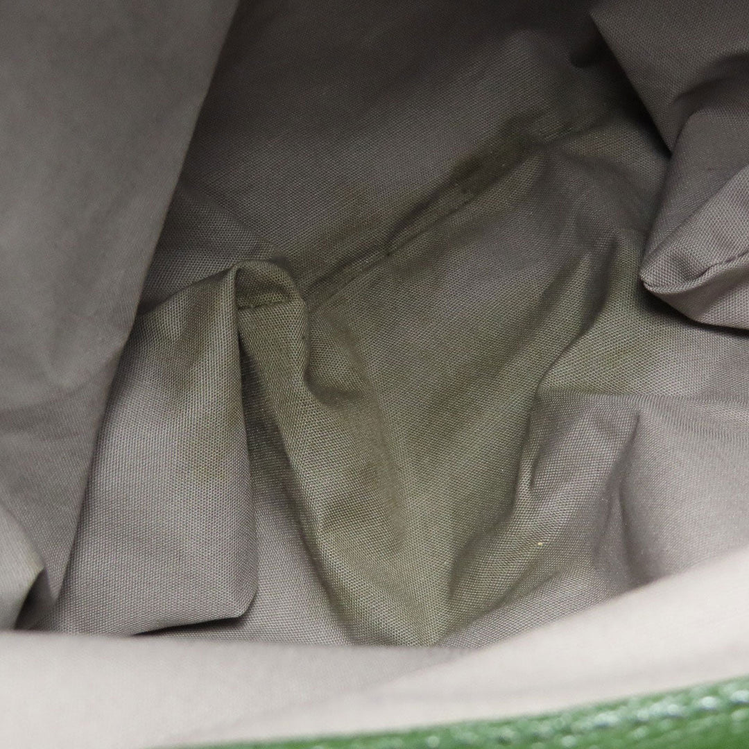 BOTTEGAVENETA Tote Bag leather green logo Women Used Authentic