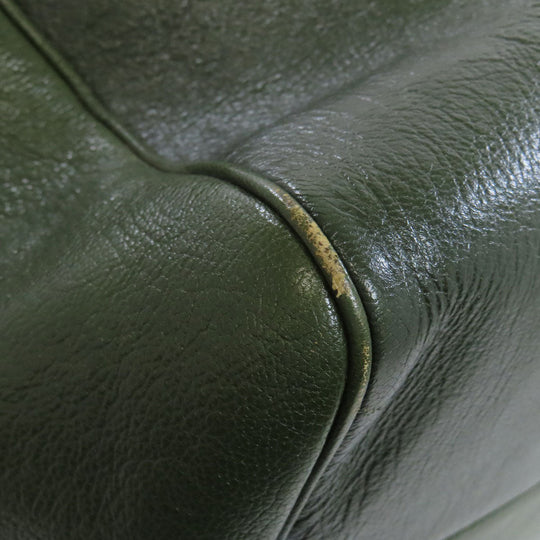 BOTTEGAVENETA Tote Bag leather green logo Women Used Authentic