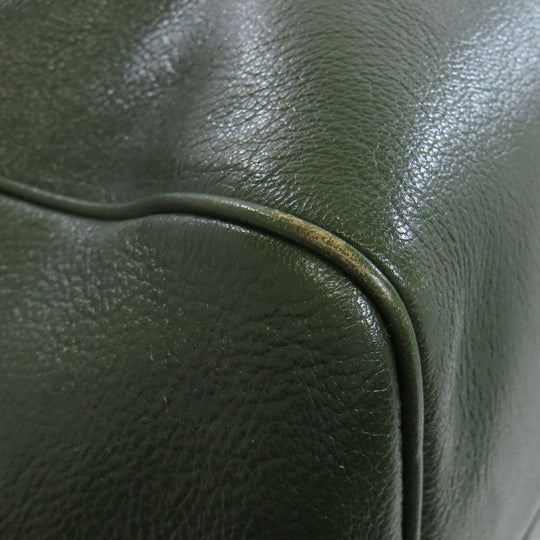 BOTTEGAVENETA Tote Bag leather green logo Women Used Authentic