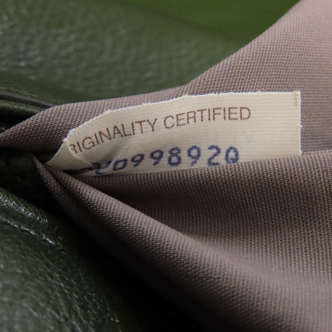 BOTTEGAVENETA Tote Bag leather green logo Women Used Authentic