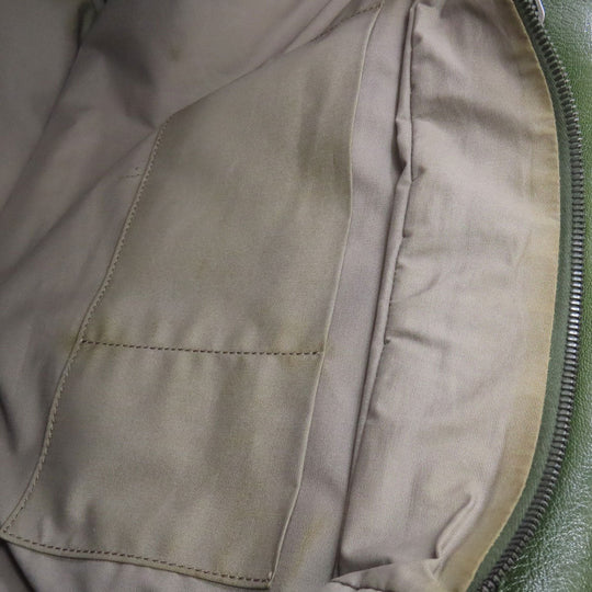 BOTTEGAVENETA Tote Bag leather green logo Women Used Authentic