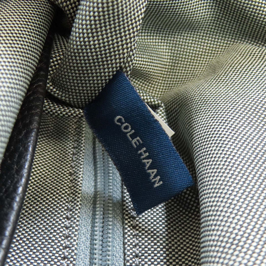 COLE HAAN Backpack Nylon black logo Women Used Authentic