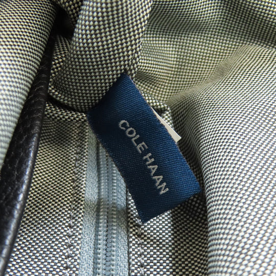 COLE HAAN Backpack Nylon black logo Women Used Authentic