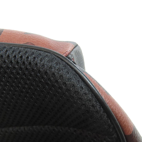 COACH Sling bag F89034 PVC, Leather black Camouflage Pattern mens Used Authentic