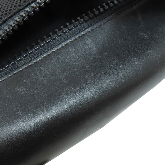 COACH Sling bag F89034 PVC, Leather black Camouflage Pattern mens Used Authentic