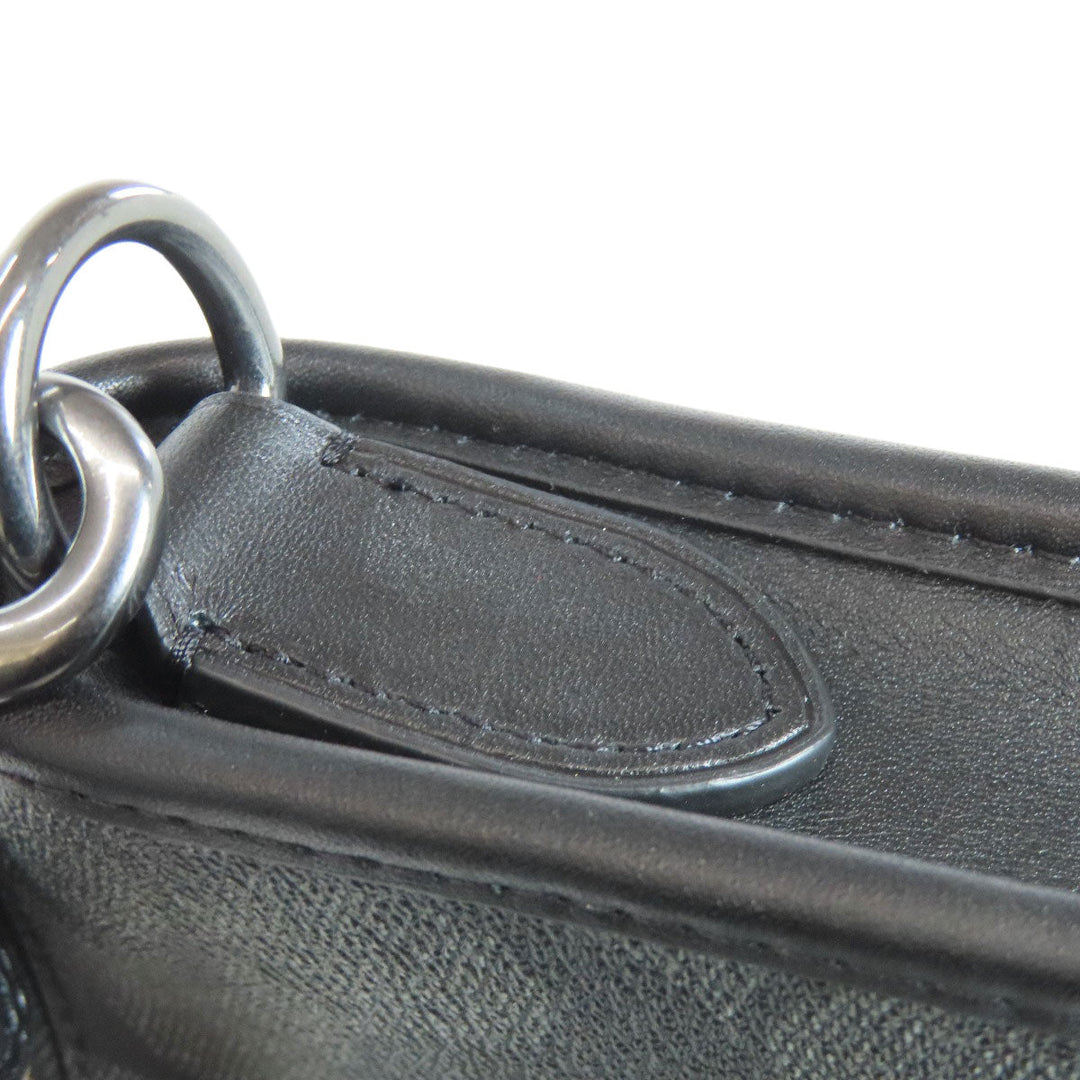 COACH Shoulder Bag C8141 PVC black Signature Women Used Authentic