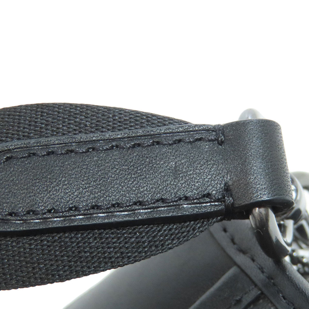 COACH Shoulder Bag C8141 PVC black Signature Women Used Authentic