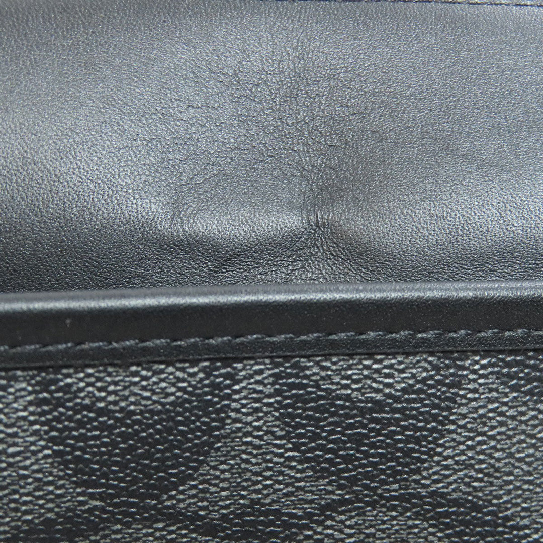 COACH Shoulder Bag C8141 PVC black Signature Women Used Authentic