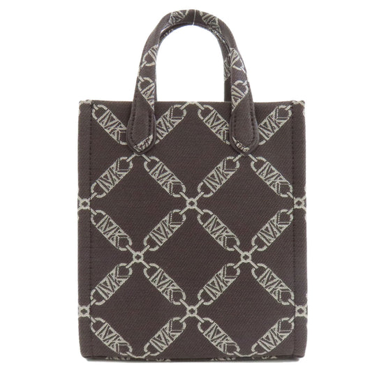 MICHAEL KORS Handbag canvas Brown GIGI 2WAY Women Used Authentic