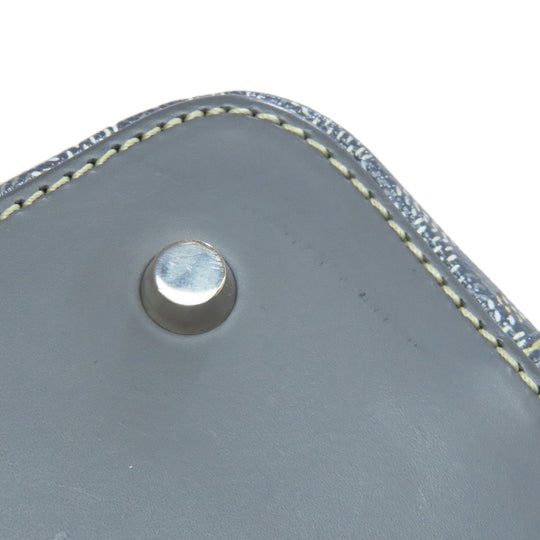 GOYARD Tote Bag PVC gray Herringbone Pattern Women Used Authentic