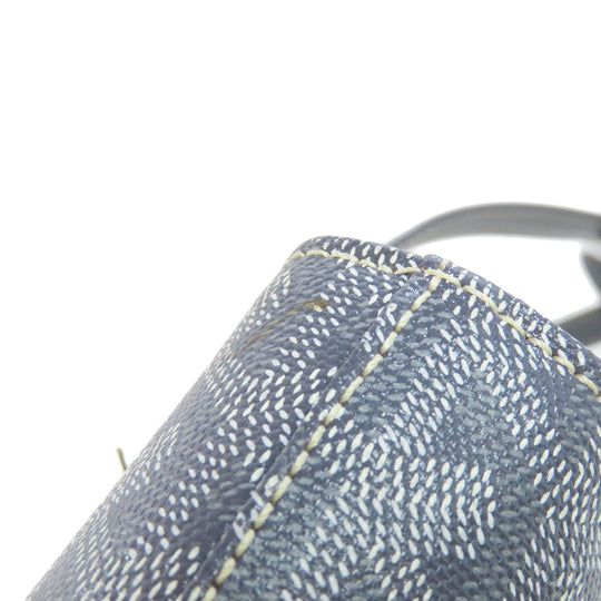 GOYARD Tote Bag PVC gray Herringbone Pattern Women Used Authentic