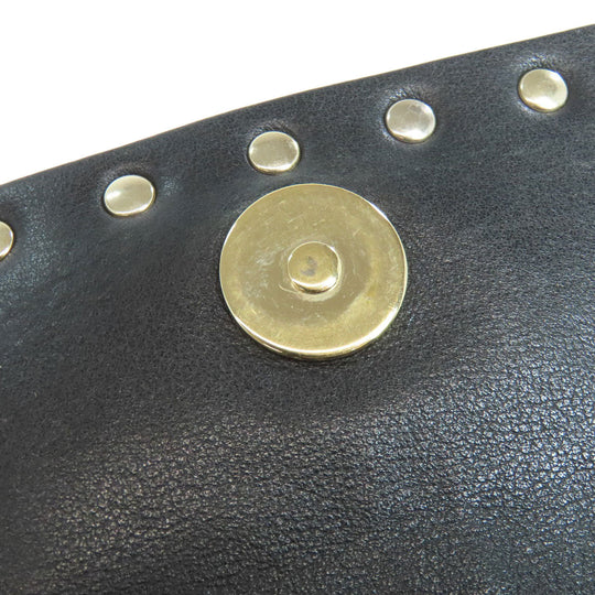 RaimondoValentino Shoulder Bag leather black Studs Women Used Authentic