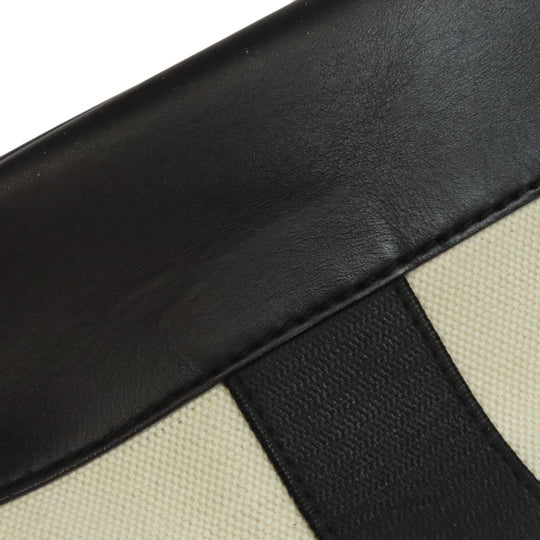 BALENCIAGA Tote Bag 374767 canvas white logo Women Used Authentic