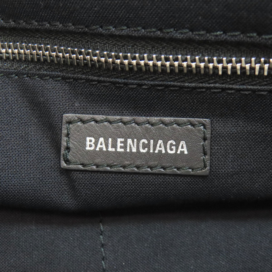 BALENCIAGA Tote Bag 374767 canvas white logo Women Used Authentic