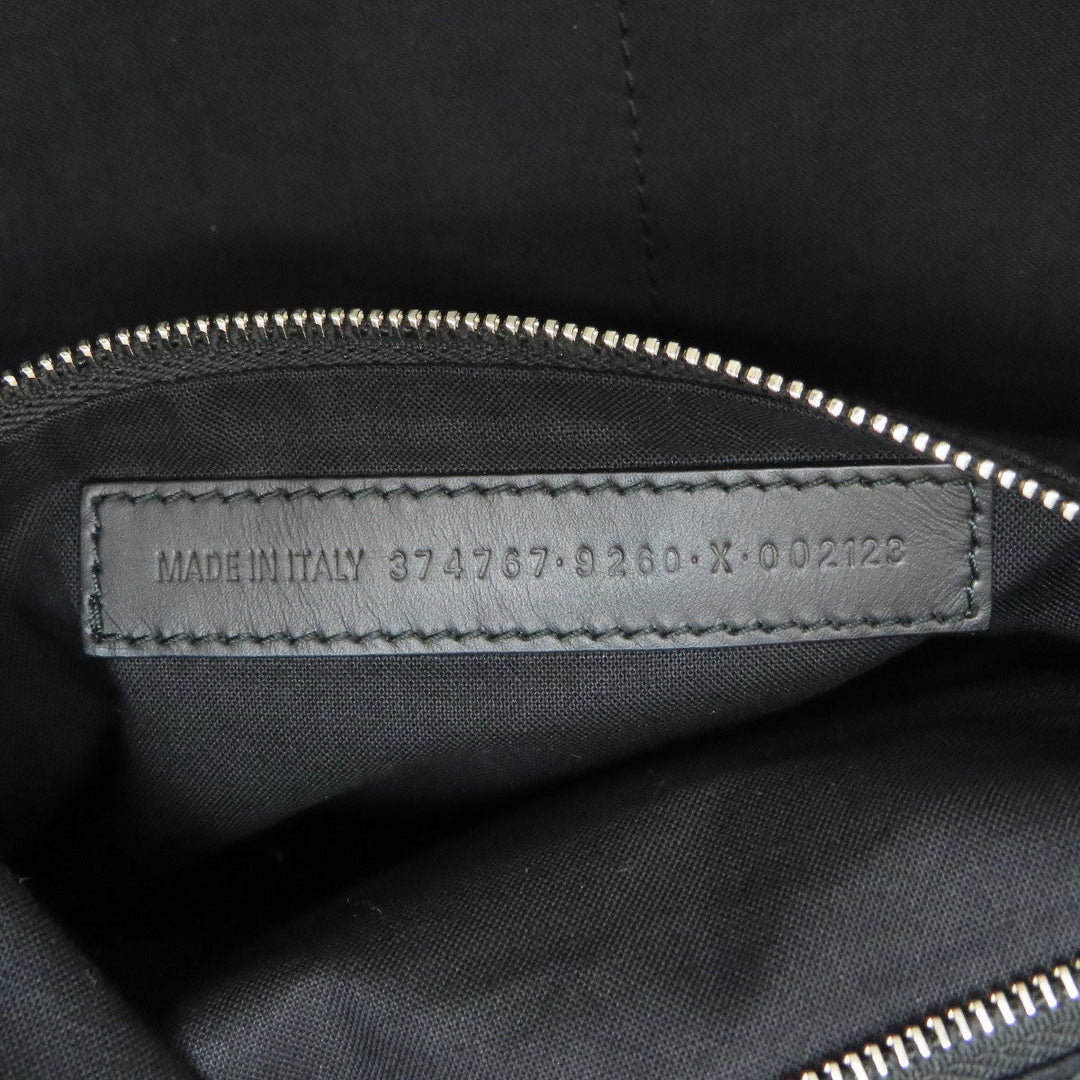 BALENCIAGA Tote Bag 374767 canvas white logo Women Used Authentic