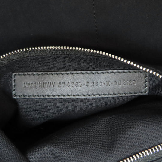 BALENCIAGA Tote Bag 374767 canvas white logo Women Used Authentic