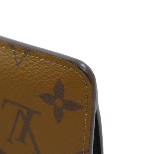 LOUIS VUITTON Coin case M81912 Monogram canvas Brown Porto Cult Romy Women Used Authentic