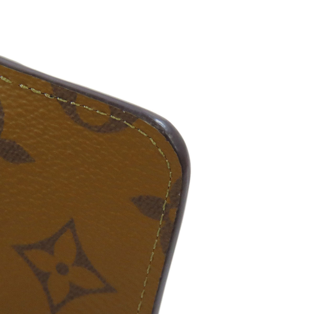 LOUIS VUITTON Coin case M81912 Monogram canvas Brown Porto Cult Romy Women Used Authentic