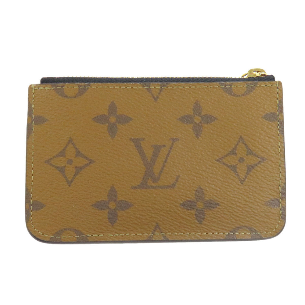 LOUIS VUITTON Coin case M81912 Monogram canvas Brown Porto Cult Romy Women Used Authentic