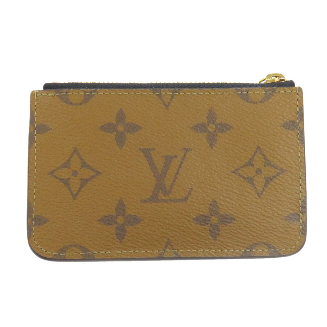 LOUIS VUITTON Coin case M81912 Monogram canvas Brown Porto Cult Romy Women Used Authentic
