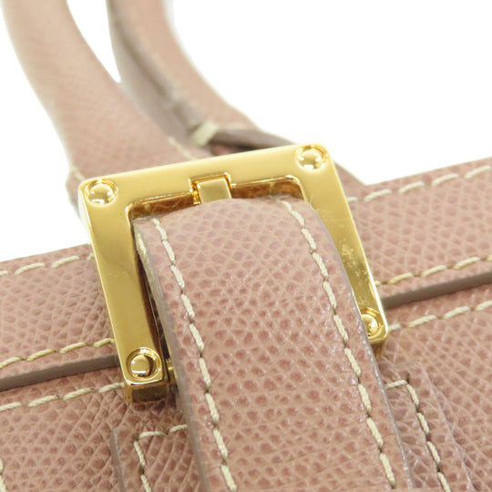 LOEWE Tote Bag canvas beige anagram Women Used Authentic