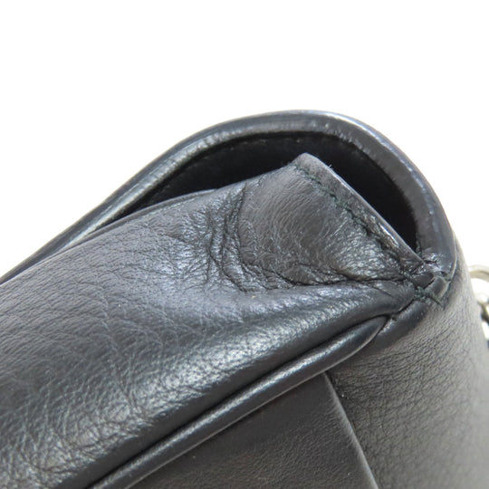 BALENCIAGA Long Wallet Purse 502027 Calfskin black Chain wallet Women Used Authentic