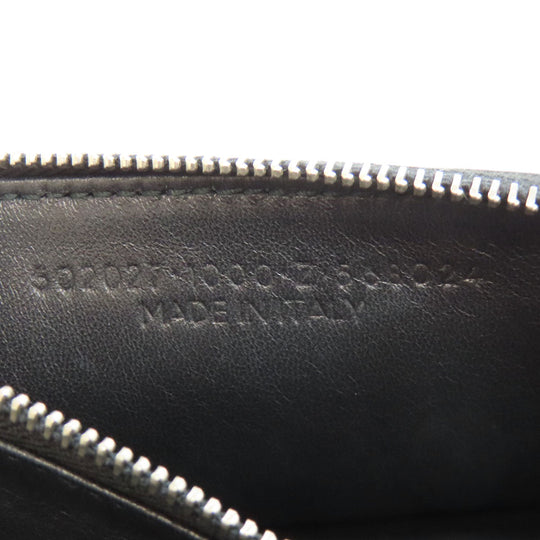 BALENCIAGA Long Wallet Purse 502027 Calfskin black Chain wallet Women Used Authentic